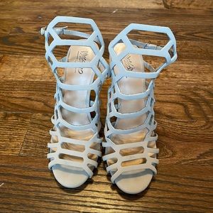 Mossimo Beige Strappy Heels